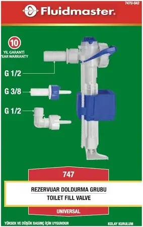 FLUİDMASTER GÖMME REZERVUAR DOLDURMA GRUBU ŞAMANDRA 747u-042