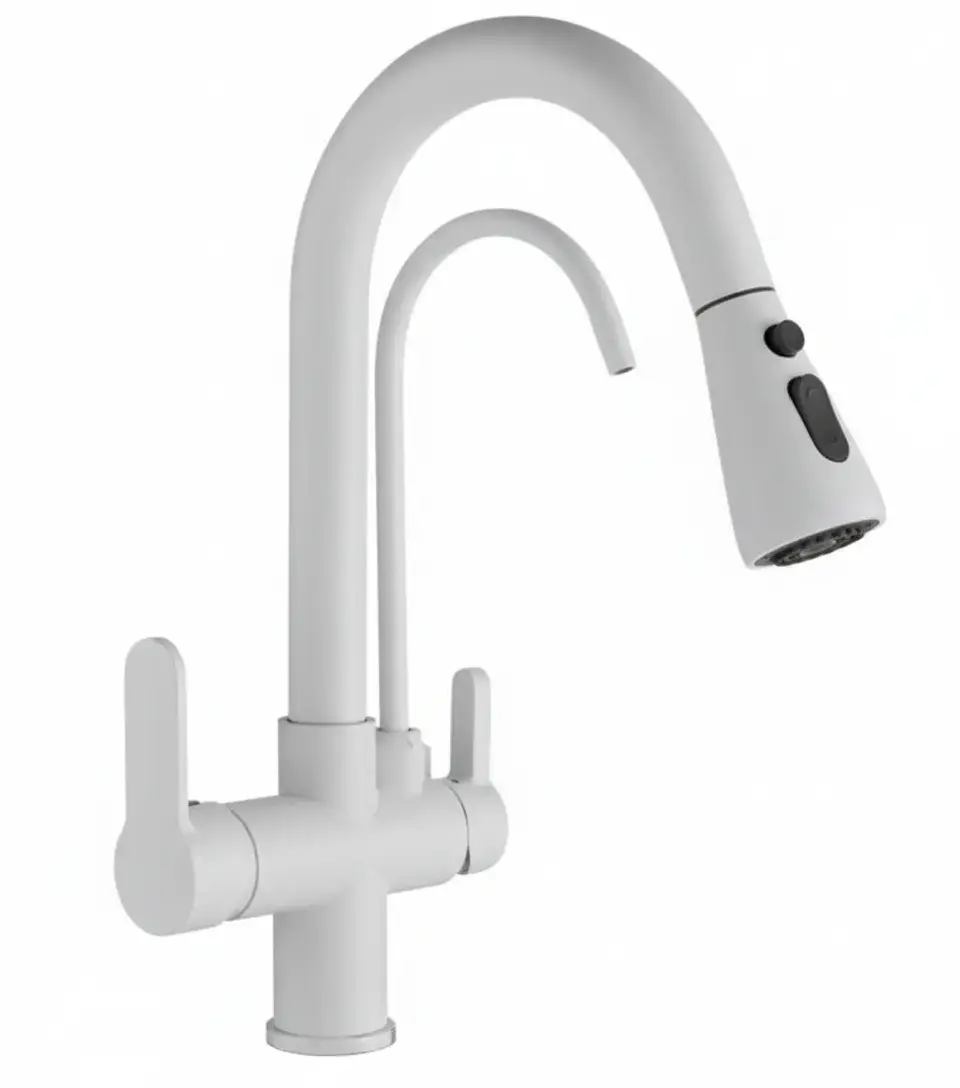 LPD - U ARITMALI SPİRALLİ EVİYE BATARYASI BEYAZ