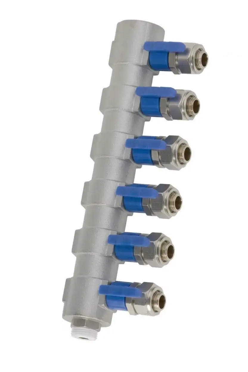 1 16X2 MİNİ VANALI KOLLEKTÖR 10 AĞIZLI