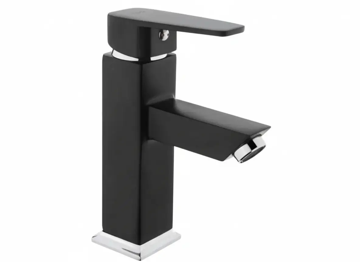 TEMA - KARE MİX YÜKSEK LAVABO BATARYA MAT SİYAH (TSE) (Q-35 KARTUŞ)