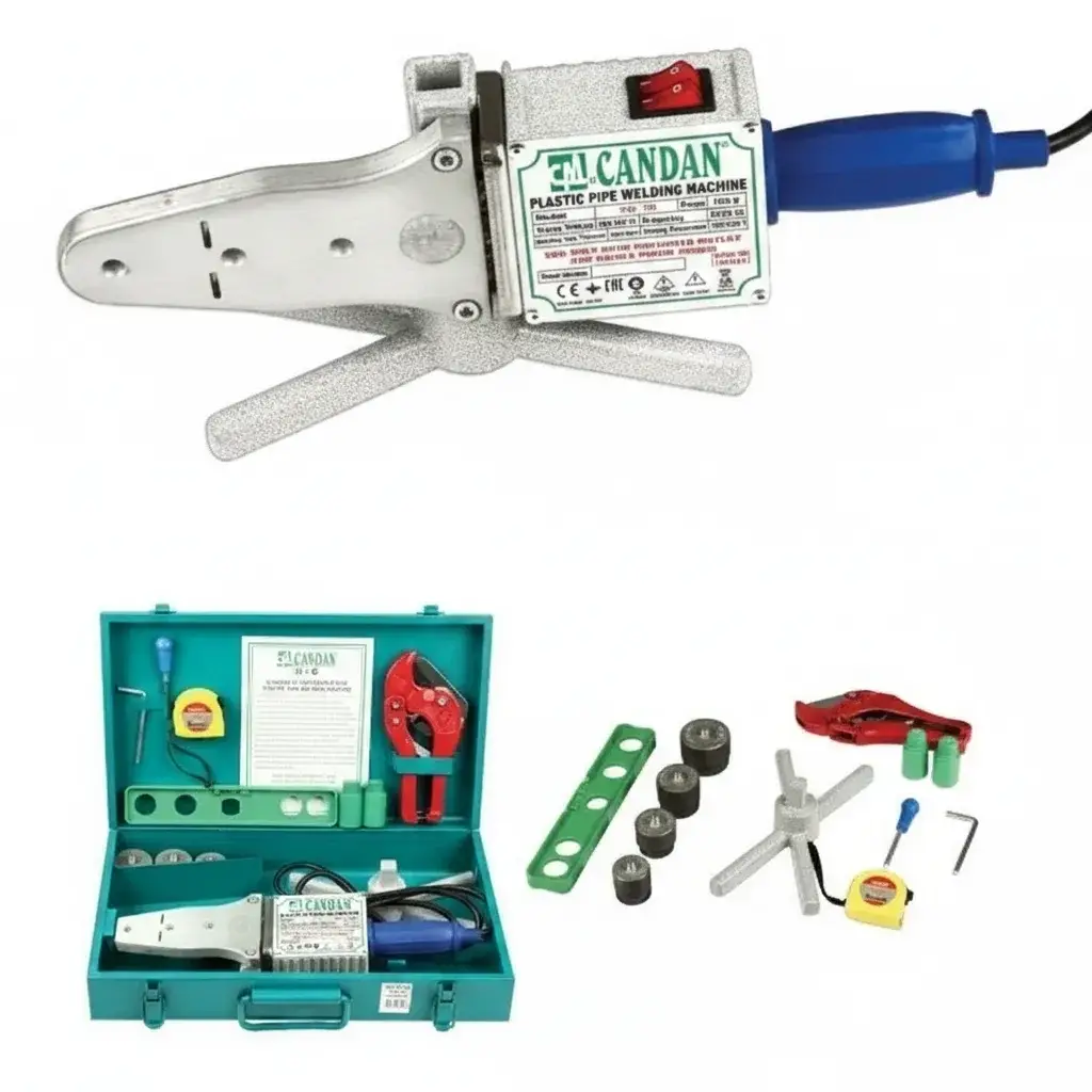 CANDAN - PPRC BORU KAYNAK MAKİNESİ SETİ 750W+750W (50MME KADAR KAYNAK YAPABİLİR)