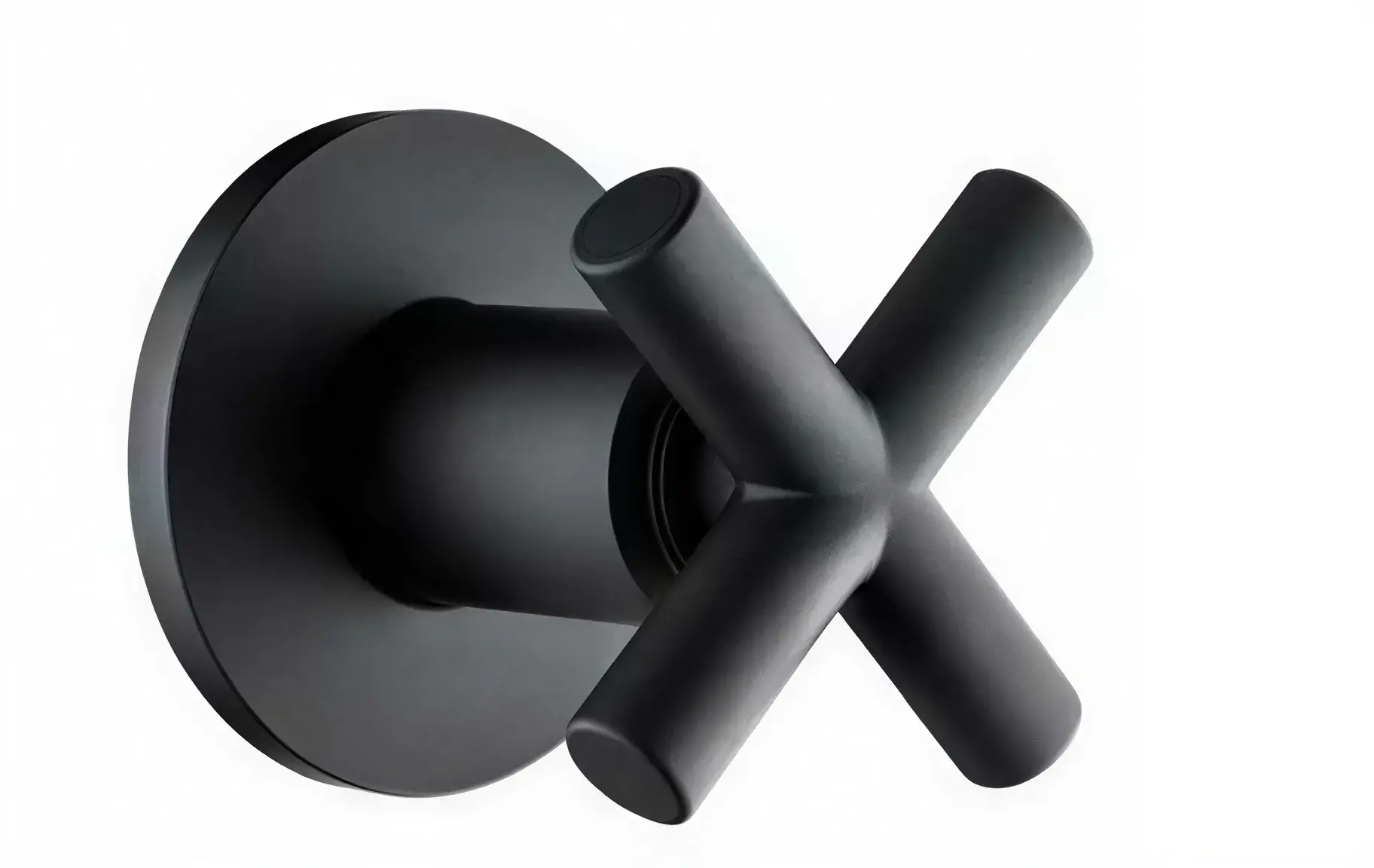 TEMA - CROSS MAT SİYAH ANKASTRE STOP VALF  ( PPRC SIVA ALTI )