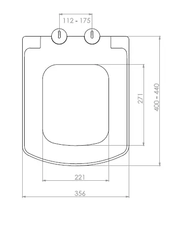 ARYA KLOZET KAPAĞI (YAVAŞ KAPANAN - METAL MENTEŞE TAKIMI - ÜSTTEN SIKMALI)