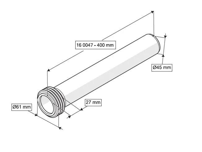 ASMA KLOZET TEMİZ SU GİRİŞ BORUSU