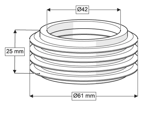 ASMA KLOZET TEMİZ SU GİRİŞ CONTASI - Q45
