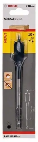 Bosch 18X152 Altıgen Yassı Ahşap Maktap Ucu