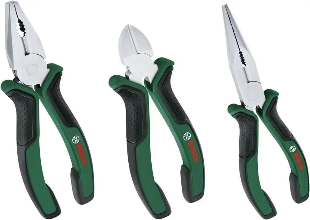 Bosch 3 Parça Alet Seti Pense Yan Keski Kargaburun