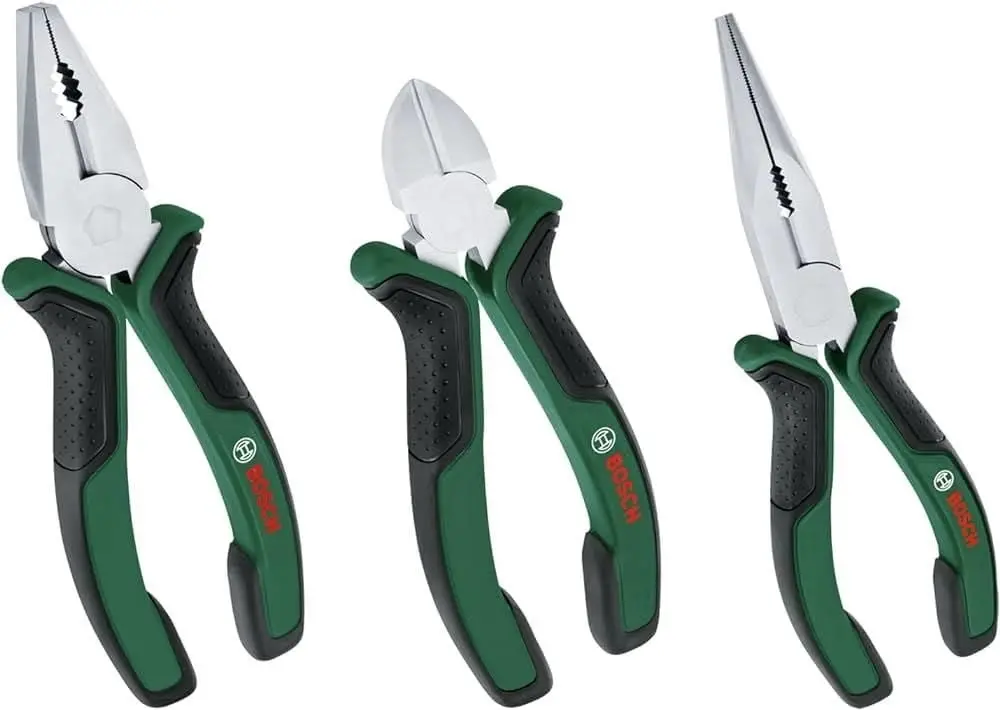 Bosch 3 Parça Alet Seti Pense Yan Keski Kargaburun