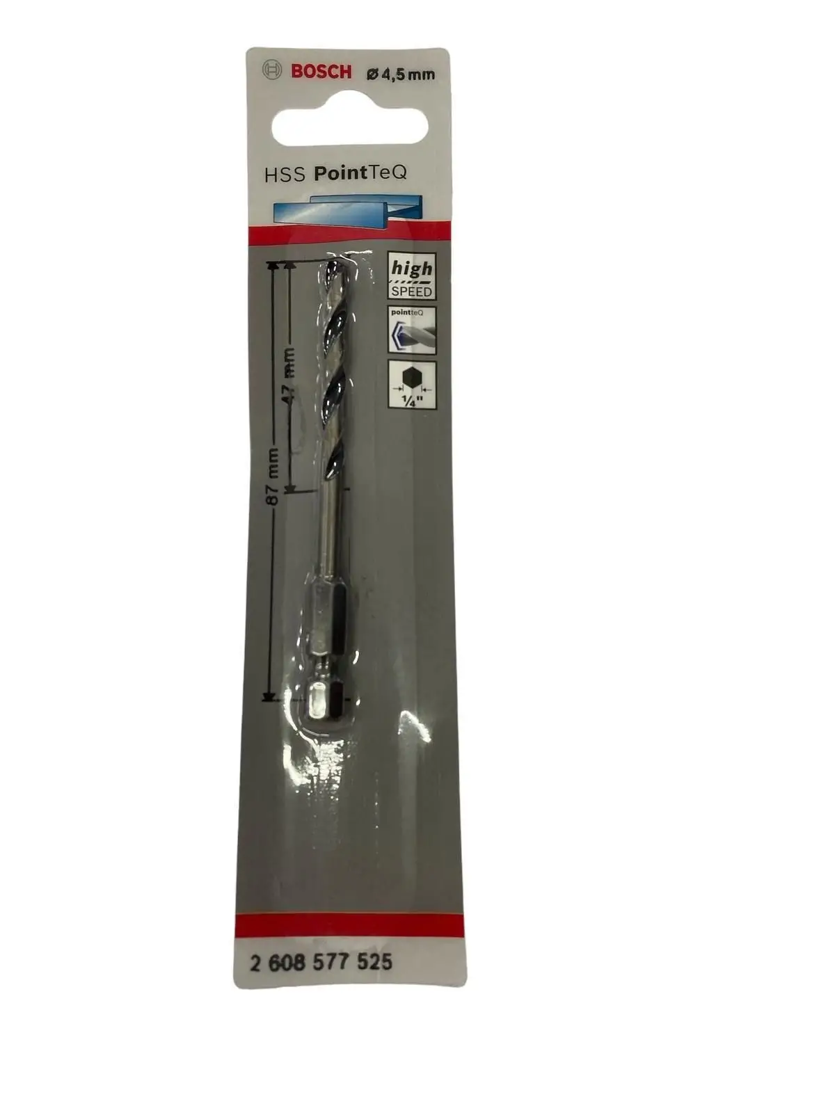Bosch Point TeQ Altıgen Şaftlı Hss Matkap Ucu 4,5 mm