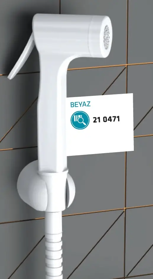 CONSOLATUS PASLANMAZ ÇELİK HORTUMLU TAHARETMATİK (BEYAZ)