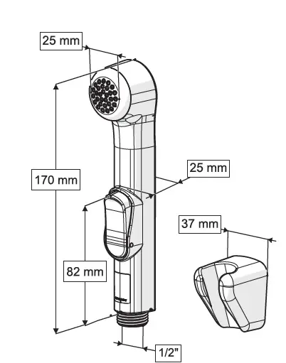 CONSOLATUS PASLANMAZ ÇELİK HORTUMLU TAHARETMATİK (KROM)