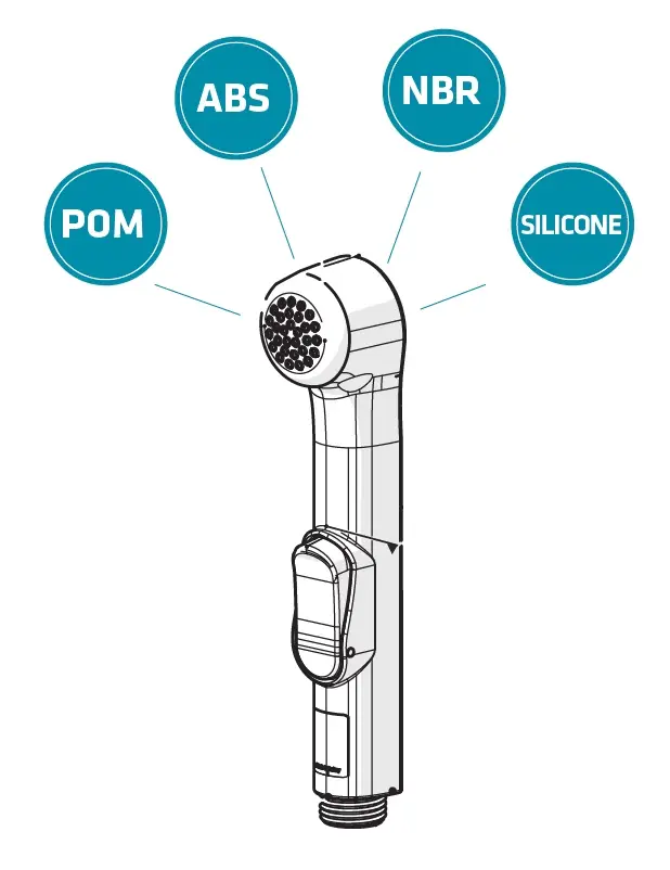 CONSOLATUS PASLANMAZ ÇELİK HORTUMLU TAHARETMATİK (KROM)