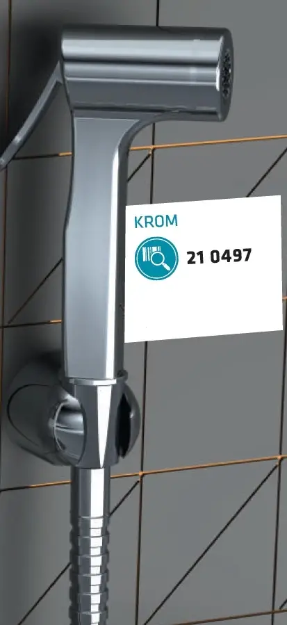 CONSOLATUS PASLANMAZ ÇELİK HORTUMLU TAHARETMATİK (KROM).