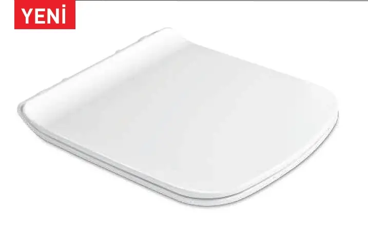 DIAMOND KLOZET KAPAĞI (YAVAŞ KAPANAN - METAL MENTEŞELİ - ÜSTTEN SIKMALI)