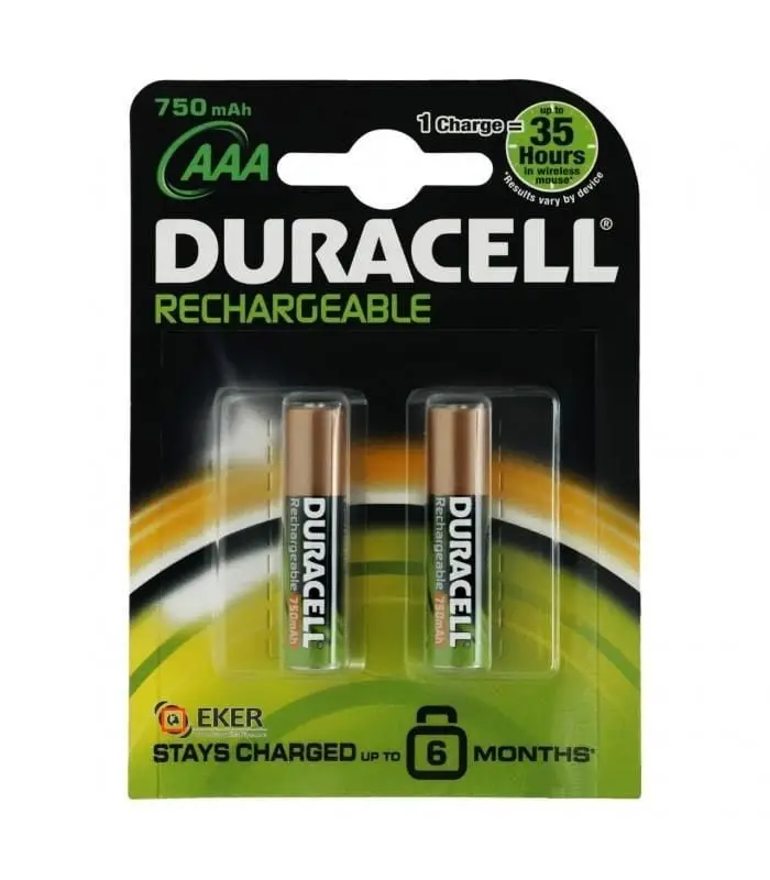 Duracell Şarjedilebilir İnce Kalem Pil 2li AAA 750 mAh