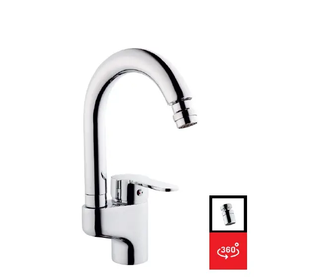 EGE MİX KUĞU LAVABO BATARYA ( OYNAR PERLATÖR - Q40 KARTUŞ - TS EN 817 )