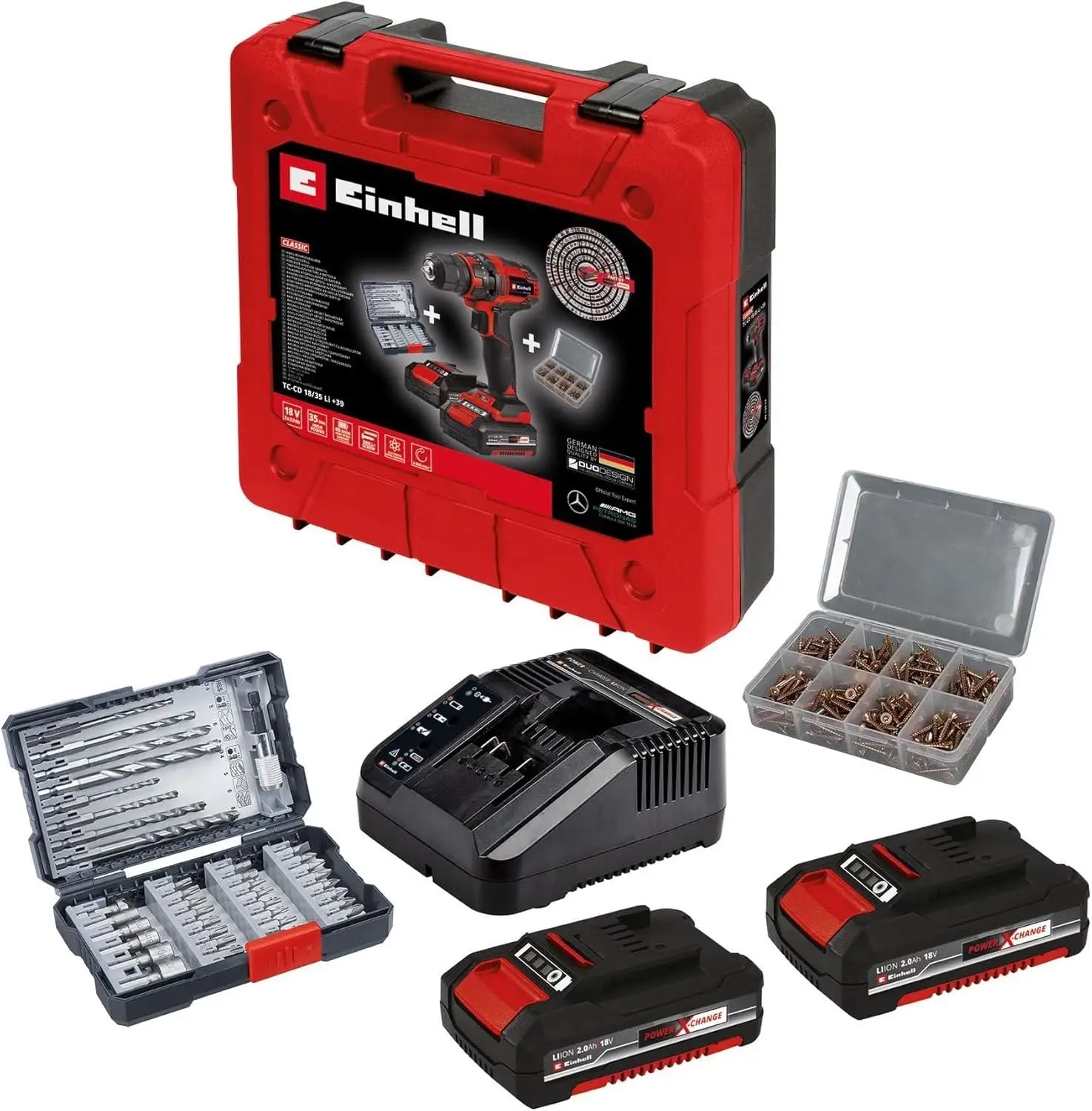 Einhell TC CD 18/35 Li + 39 (2x2,0Ah) Akülü Vidalama