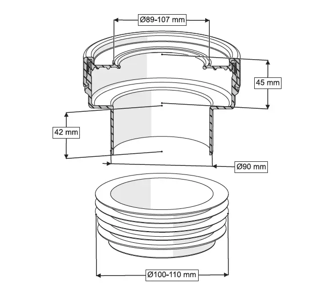 EKSANTRİK KADA DÜZ 0 mm