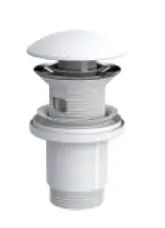 ELIXIR POP UP - SERAMİK BAŞLI MAT BEYAZ (TAŞMA DELİKLİ - ABS GÖVDE)