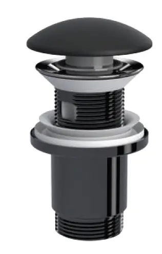 ELIXIR POP UP - SERAMİK BAŞLI MAT SİYAH (TAŞMA DELİKLİ - ABS GÖVDE)