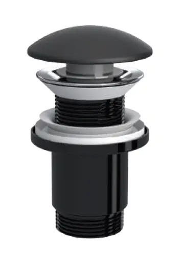 ELIXIR POP UP - SERAMİK BAŞLI MAT SİYAH  (TAŞMA DELİKSİZ - ABS GÖVDE)