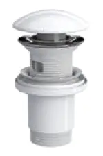 ELIXIR POP UP - SERAMİK BAŞLI PARLAK BEYAZ (TAŞMA DELİKLİ - ABS GÖVDE)