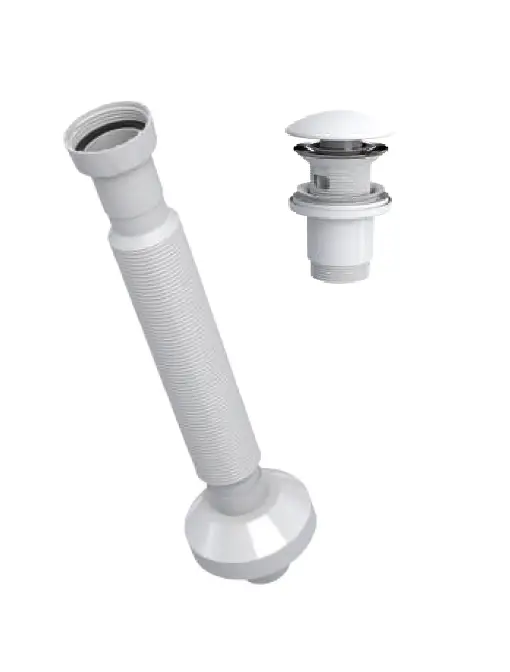 ELİXİR PUP - UP KÖRÜKLÜ SET (MAT BEYAZ - SERAMİK BAŞLIK - TAŞMA DELİKLİ)