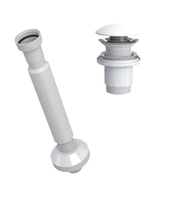 ELİXİR PUP - UP KÖRÜKLÜ SET (MAT BEYAZ - SERAMİK BAŞLIK - TAŞMA DELİKSİZ)