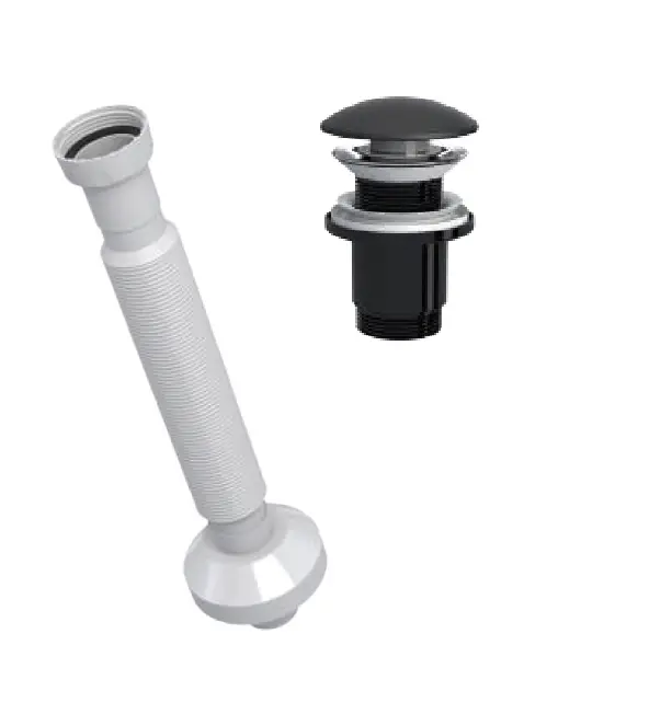 ELİXİR PUP - UP KÖRÜKLÜ SET (MAT SİYAH- SERAMİK BAŞLIK - TAŞMA DELİKSİZ)