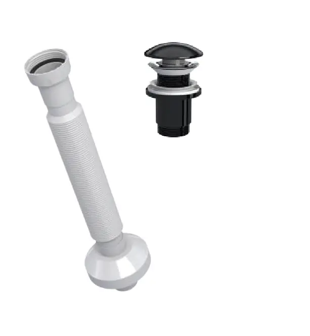 ELİXİR PUP - UP KÖRÜKLÜ SET (PARLAK SİYAH - SERAMİK BAŞLIK - TAŞMA DELİKSİZ)