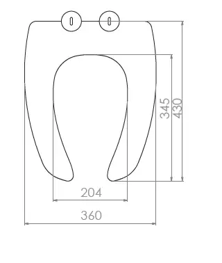 ENGELLİ KLOZET KAPAĞI (YAVAŞ KAPANAN - METAL MENTEŞE TAKIMI - ÜSTTEN SIKMALI)