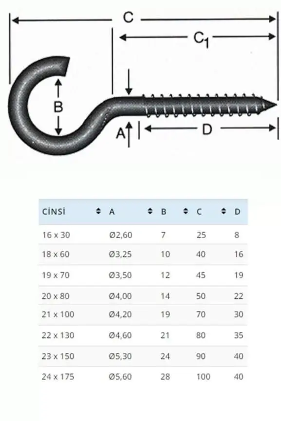 Ennalbur BA2080 20X80 Açık Piton 10 Adet