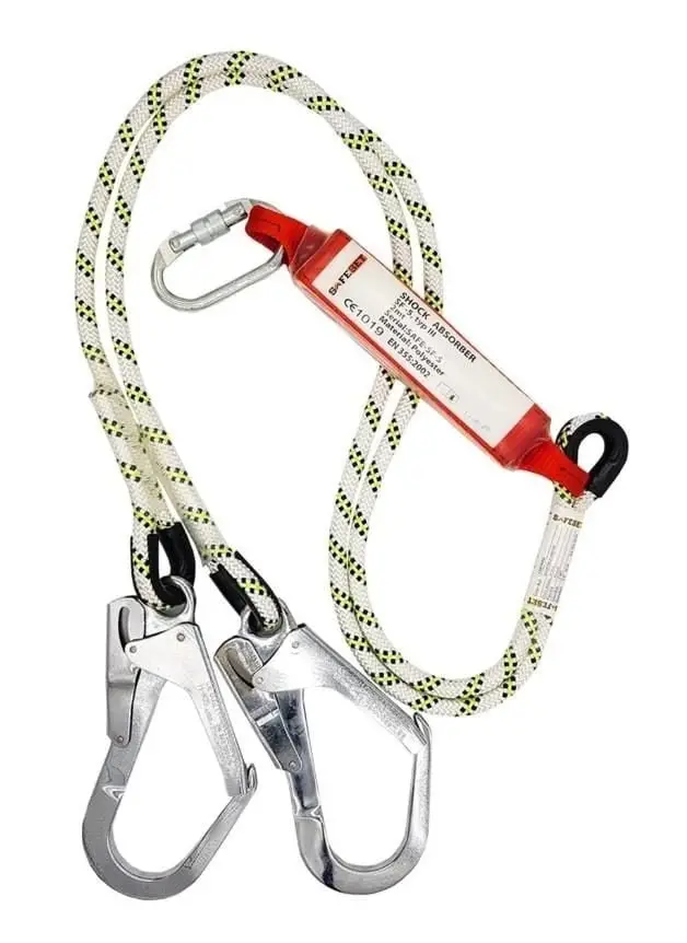 Ennalbur Çift Bacaklı Şok Emicili Lanyard Büyük Kancalı