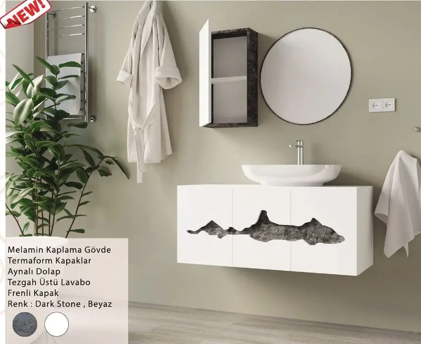 ENSA Göksu 120 cm Banyo Dolabı Takımı