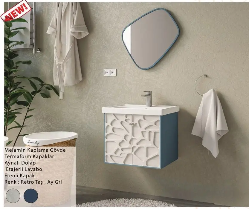 ENSA Hera 01 80 cm Banyo Dolabı Takımı
