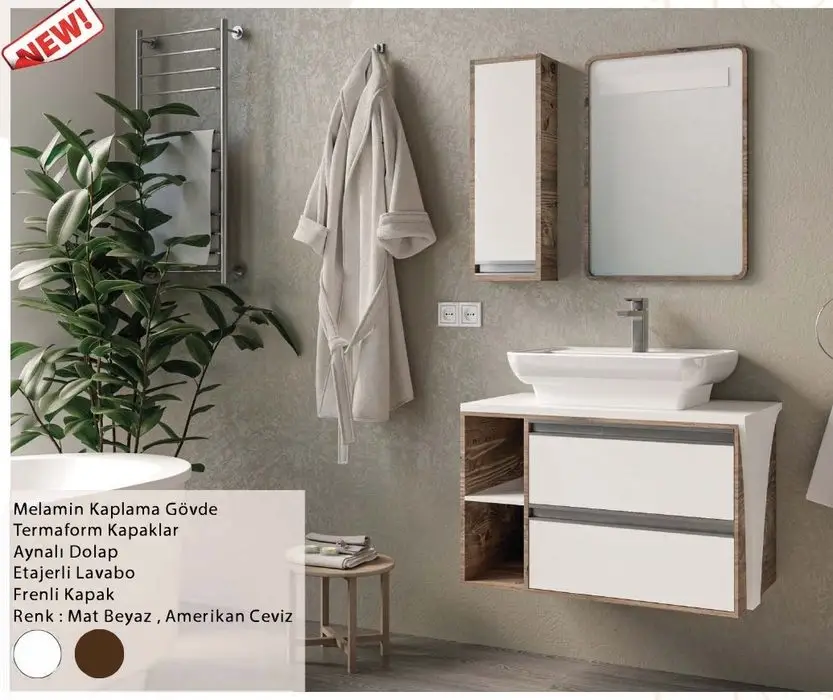 ENSA Ares 80 cm Banyo Dolabı Takımı