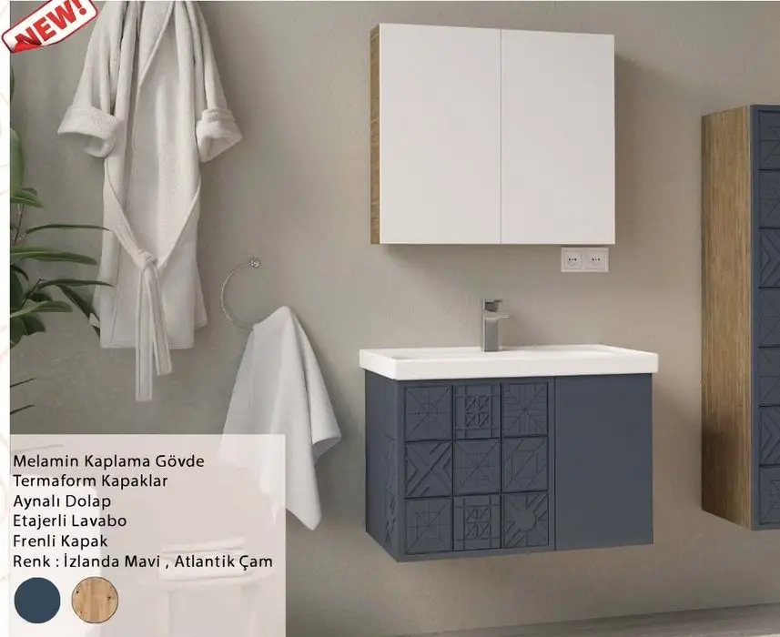 ENSA Poseidon 65 cm Banyo Dolabı Takımı