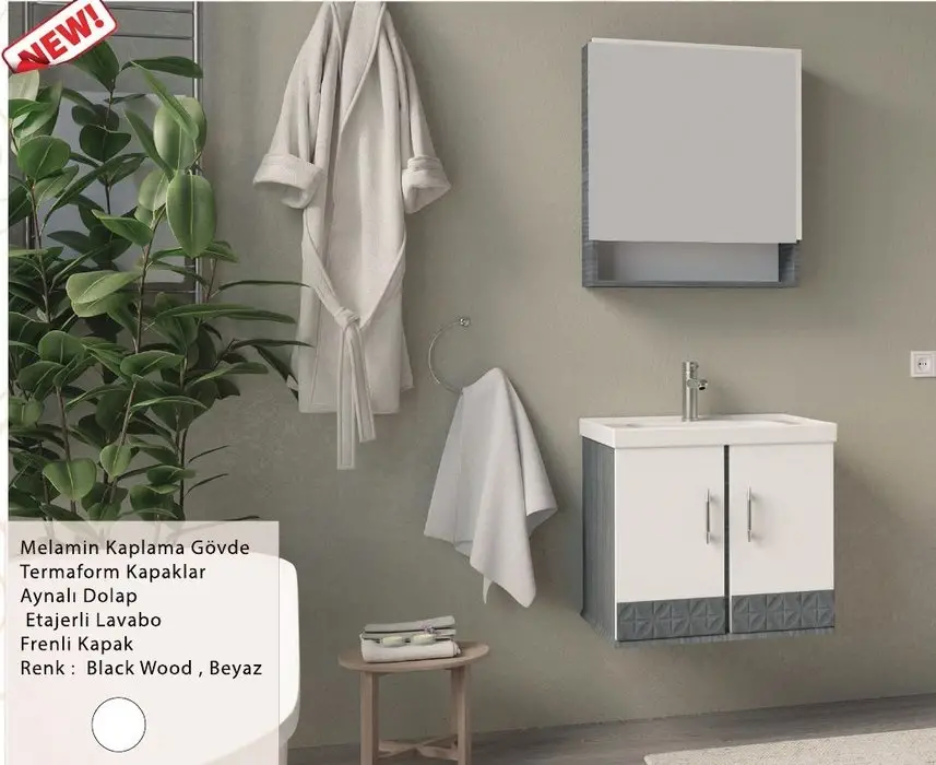 ENSA Dionisos 80 cm Banyo Dolabı Takımı
