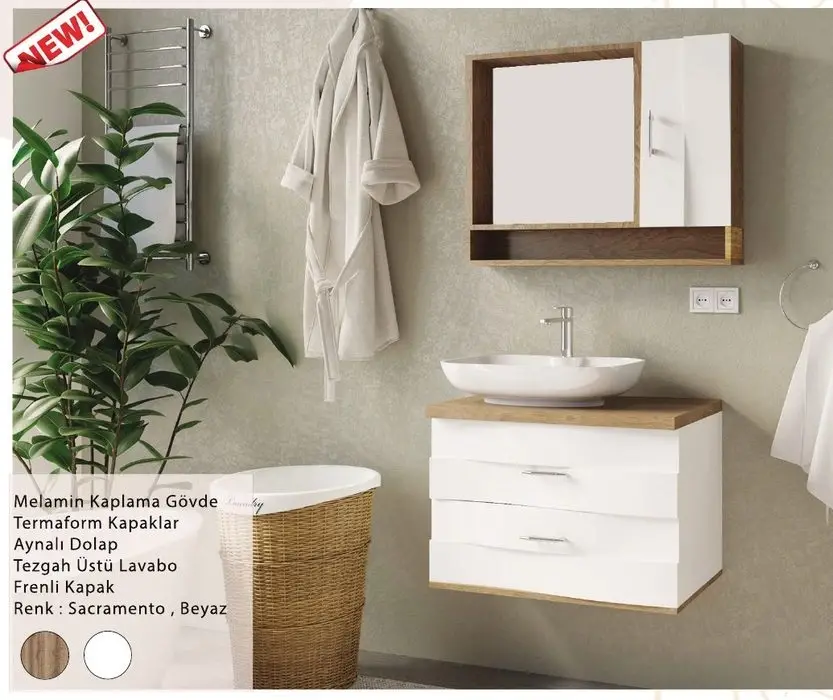 ENSA Asia 01 100 cm Banyo Dolabı Takımı