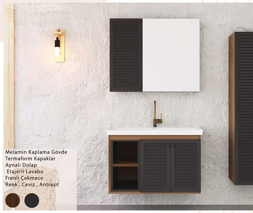 ENSA Behram 65 cm Banyo Dolabı Takımı