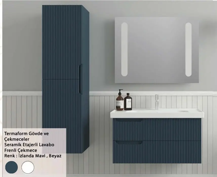 ENSA Petra 65 cm Banyo Dolabı Takımı