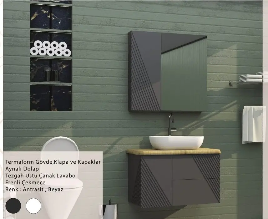 ENSA Lagina 100 cm Banyo Dolabı Takımı