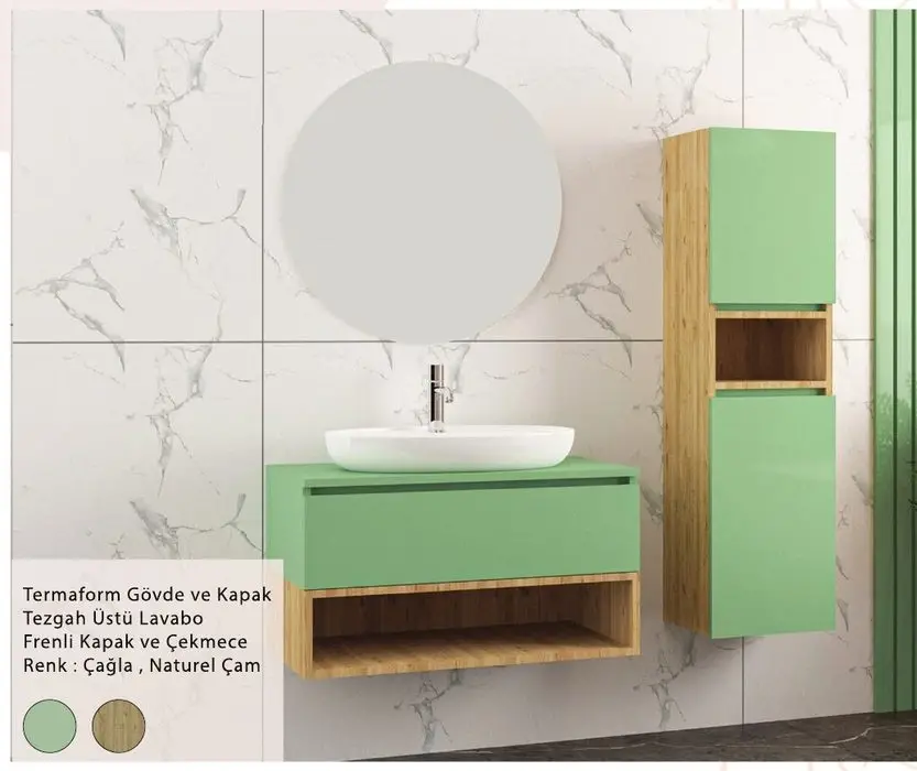 ENSA Pan 80 cm Banyo Dolabı Takımı