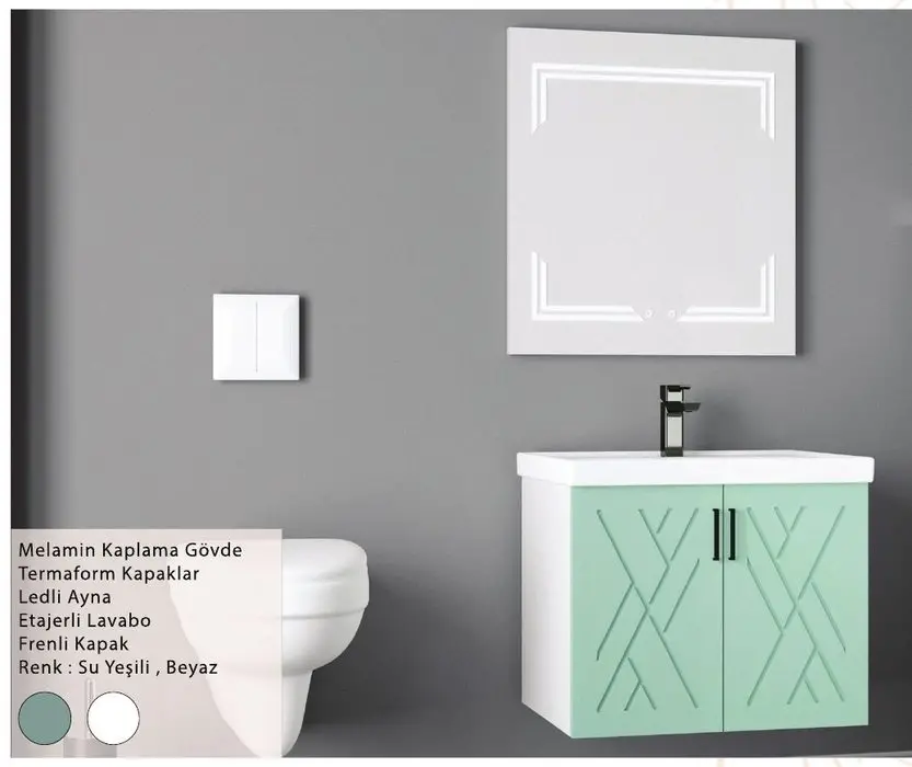 ENSA Sardis 65 cm Banyo Dolabı Takımı