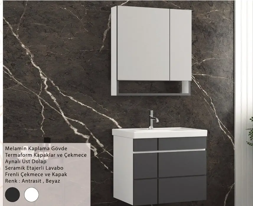 ENSA Mostar 100 cm Banyo Dolabı Takımı