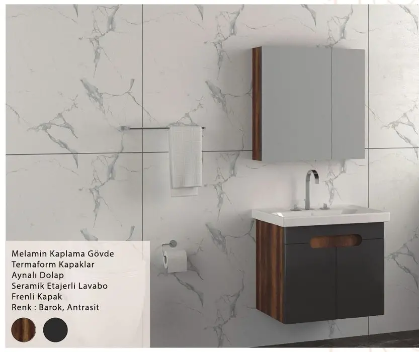 ENSA Aizanoi 65 cm Banyo Dolabı Takımı