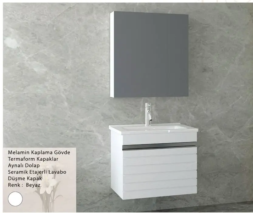 ENSA Smyrna 100 cm Banyo Dolabı Takımı