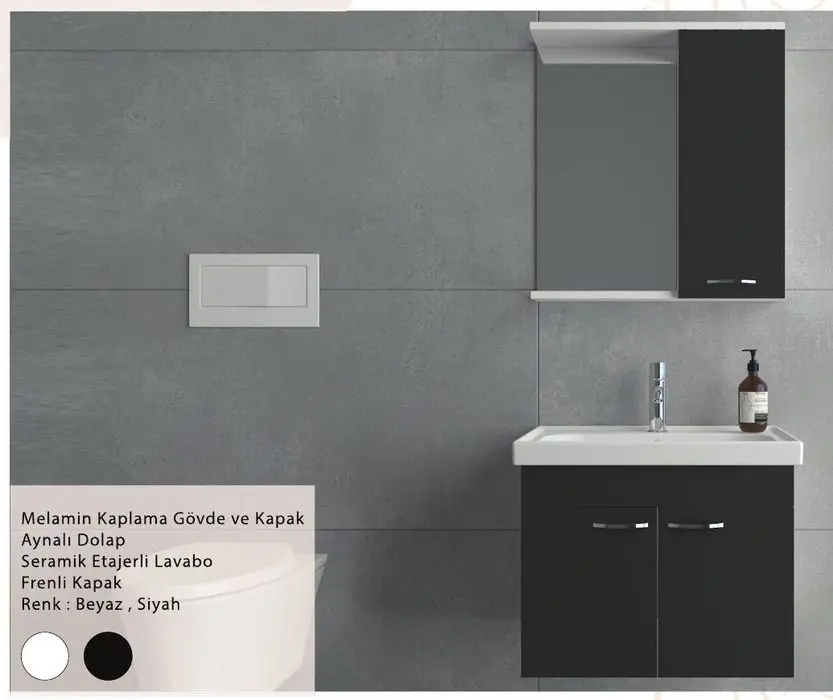 ENSA Kapadokya 65 cm Banyo Dolabı Takımı