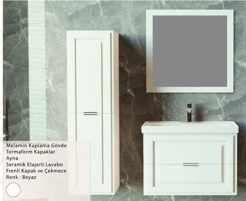 ENSA Roma 65 cm Banyo Dolabı Takımı