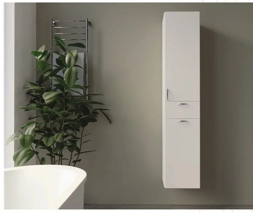 ENSA 03 Sepetli Boy Dolabı 35x180 cm Beyaz Kapak